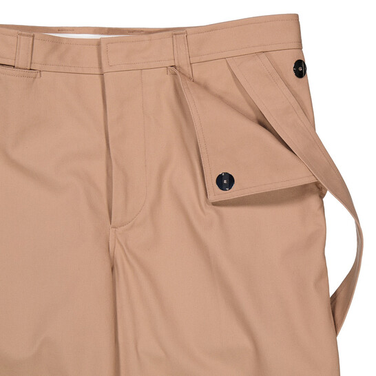Burberry Men's Strap Detail Cotton Trousers, Brand Size 48