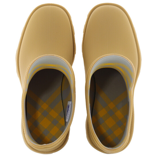 Burberry Men's Water-Resistant Pebbled Rubber Rainboots, Brand