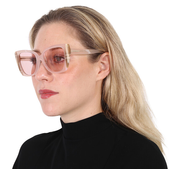 Burberry Meryl Light Pink Cat Eye Ladies Sunglasses BE4393F  display picture 2
