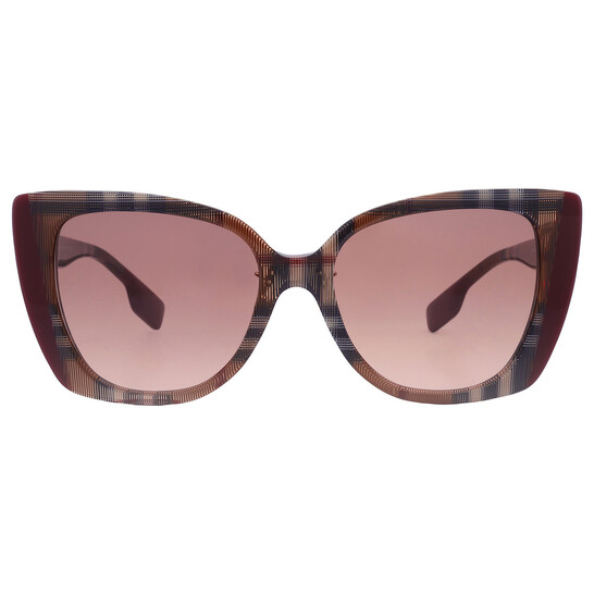 Burberry Meryl Pink Gradient Dark Brown Butterfly Ladies