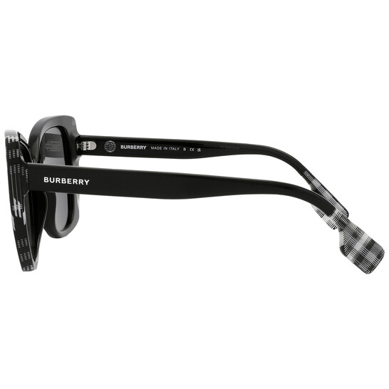 Burberry Meryl Polarized Dark Grey Butterfly Ladies Sunglasses BE4393 ...