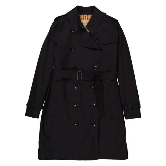 ★関税込★BURBERRYY★Kensington Econyl trench coat★ Mid-length Lightweight Kensington Trench Coat in Black
