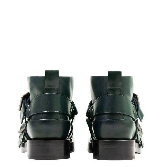 Burberry Multi-Straps Leather Boots, Brand Size 37.5 (US