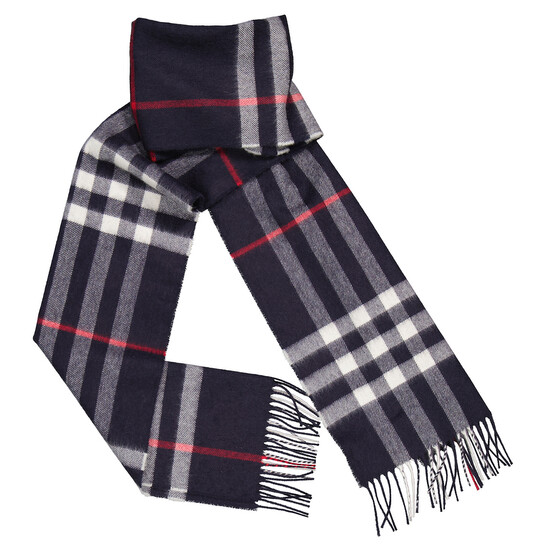 マフラー・ストール Burberry Sciarpa Giant Check In Lana Burberry Navy Giant Check Cashmere Scarf 8076582
