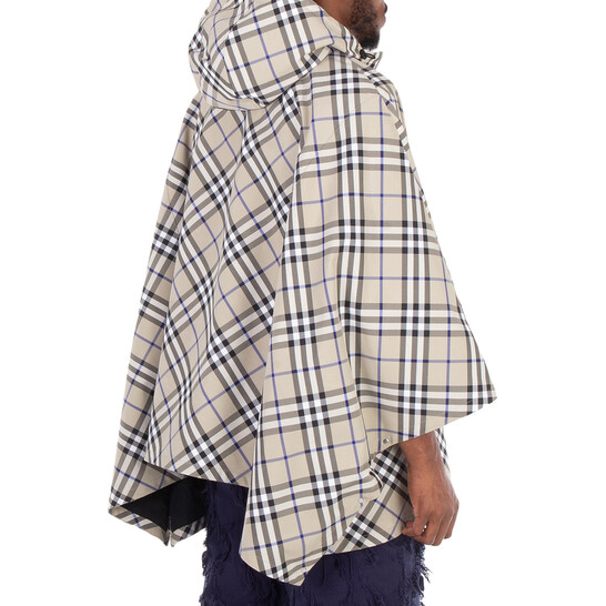 Burberry Nylon Check Poncho, Size XS/S 8095709 Clothing Jomashop