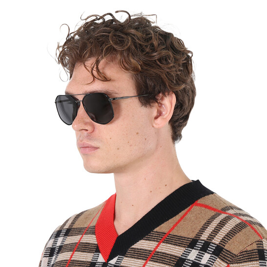 Burberry Sunglasses NEW BE3139 Burberry OZWALD BE 3139 Silver/Blue (1005/80) Sunglasses | eBay main image 4