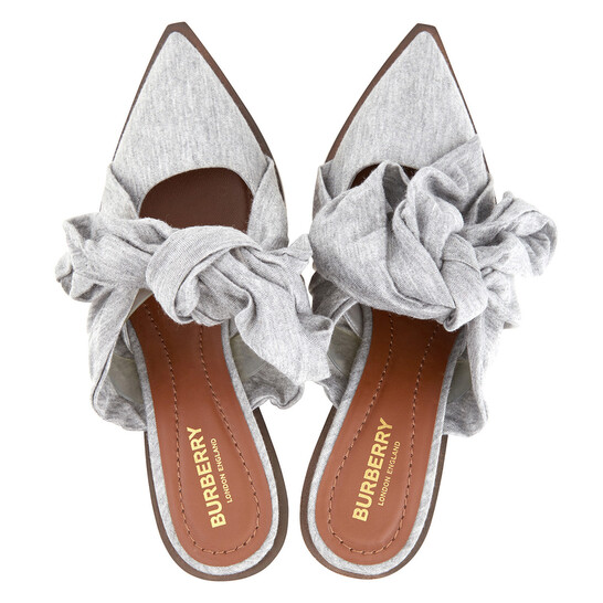 Burberry Pewter Melange Synthetic Tillington Ankle-wrap