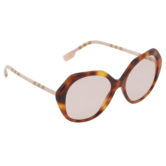 Burberry Pink Geometric Ladies Sunglasses BE4375 4019/5 55  display picture 1