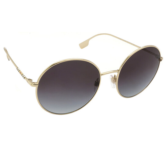 Burberry Pippa Gradient Grey Round Ladies Sunglasses BE3132