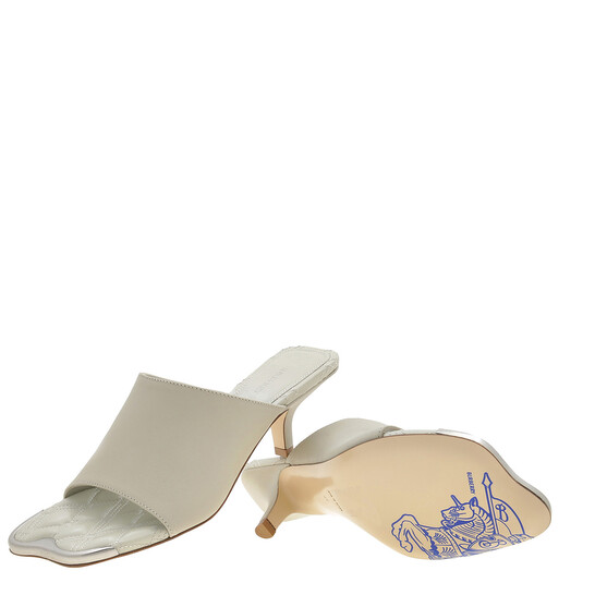 Burberry Plaster Leather Duck 55 Mules, Brand Size 36 ( US