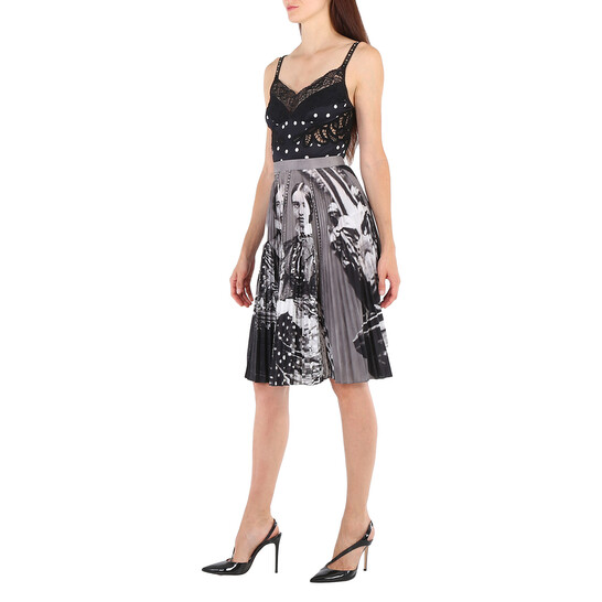 ワンピース BURBERRY PRINTED VISCOSE DRESS Burberry Printed Viscose Dress In Multicolor | ModeSens