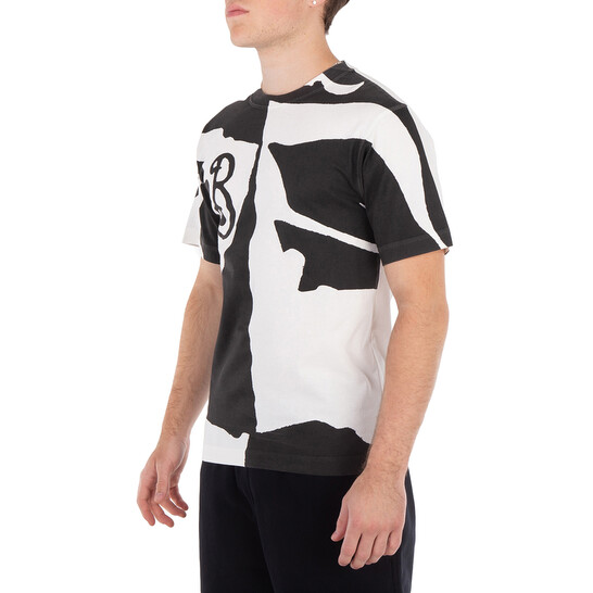 Burberry Printed Organic Cotton T-Shirt, Size Medium 8093479