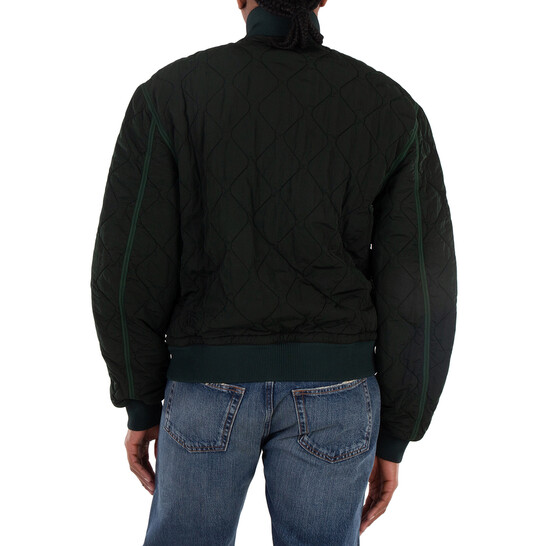 Burberry Quilted Long Sleeve Bomber Jacket, Size Medium