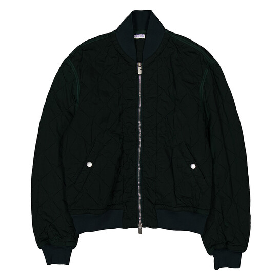 Burberry Quilted Long Sleeve Bomber Jacket, Size Large 8083809