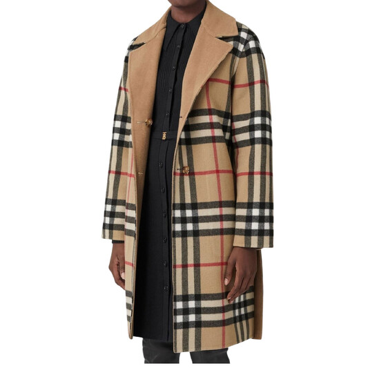Burberry Reversible Belted Waist Wool Coat - 546x546 Image #6