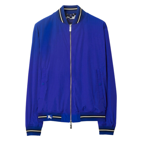 Burberry Reversible Ivy Print Bomber Jacket, Size Medium 8090009