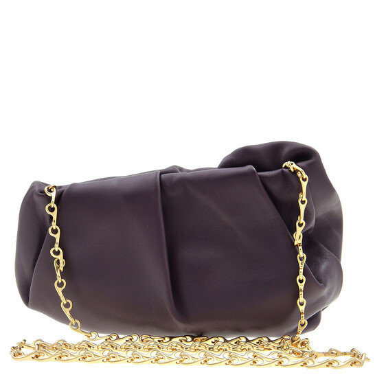 【送料&関税込】Burberry Black Nappa Leather Rose Clutch - U Rose leather clutch in black - Burberry | Mytheresa