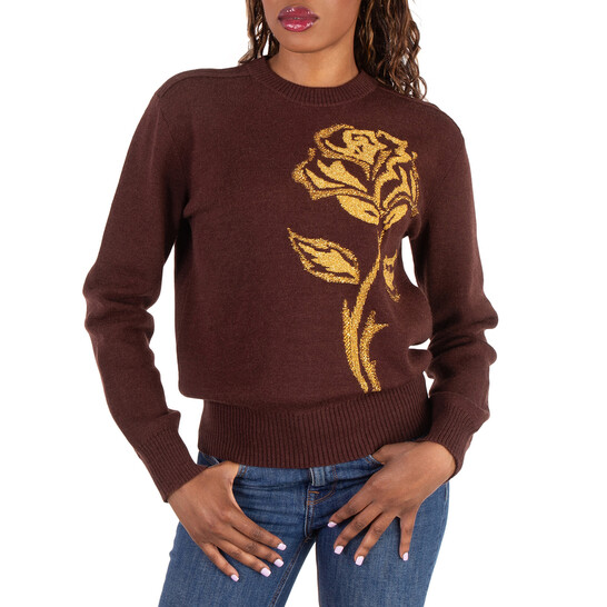 Burberry Rose Wool Blend Sweater, Size Small 8077347
