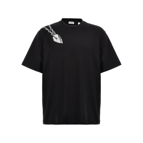 Burberry Shield Crewneck Cotton T-Shirt, Size Medium 8088177