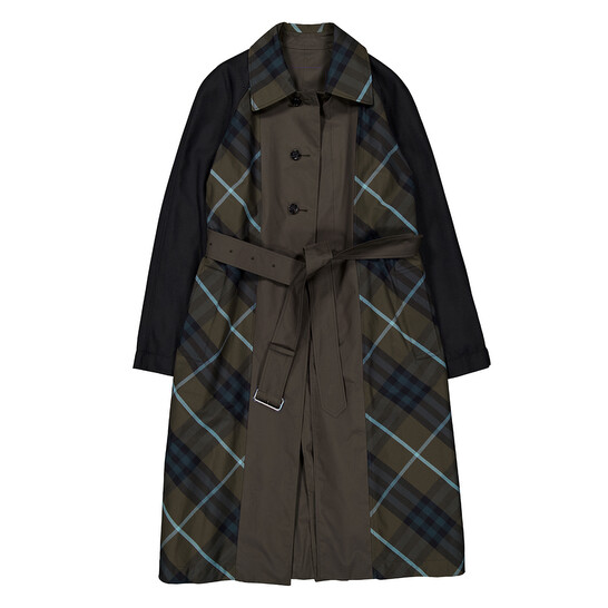 Burberry Short Reversible Bradford Car Coat, Brand Size 54 ( US