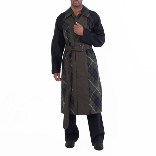 Burberry Short Reversible Bradford Car Coat, Brand Size 54 ( US