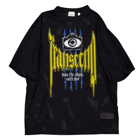 Burberry Slogan Print Nylon Mesh T-shirt, Size X-Small 8070147