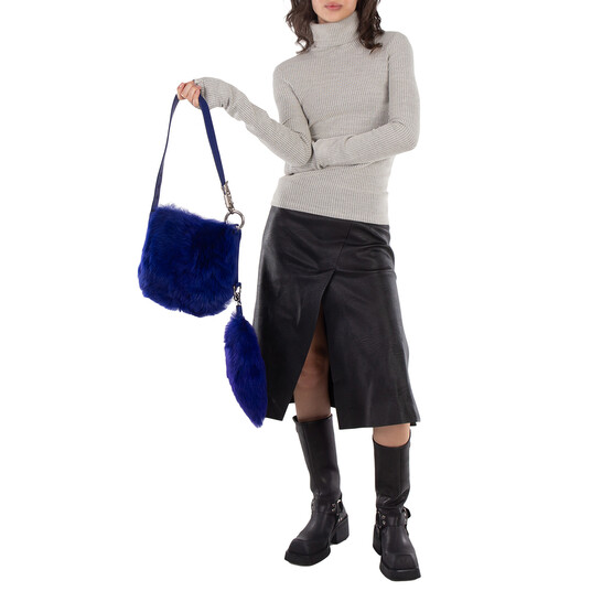 Burberry Small Knight Faux-Fur Shoulder Bag 8075126 5045704314461