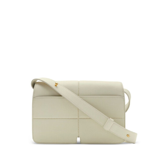 Burberry Snip Foldover-Top Calf Leather Shoulder Bag 8088936