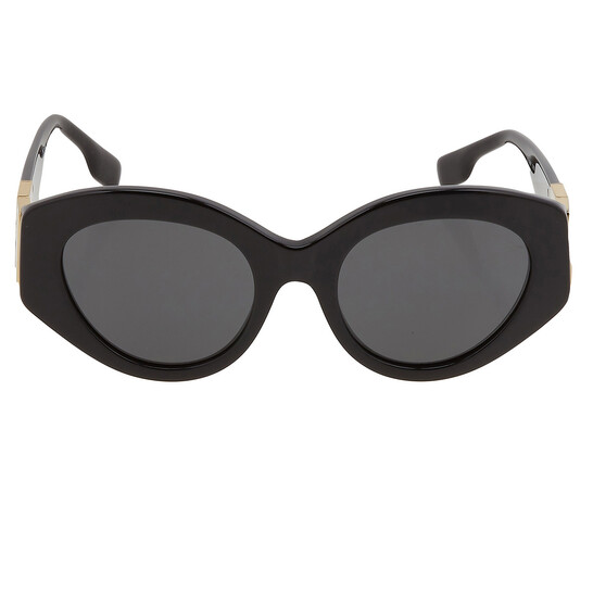 Burberry Sophia Black Sunglasses Burberry BE4316 Sophia L (54 - 19) with Grey lenses and  main image 4