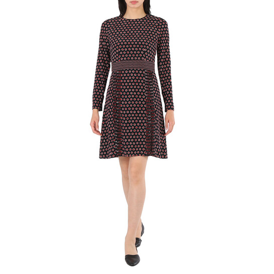 Burberry Black Label 40ベージュ ハイネック サテンドレス Burberry Black Label 40ベージュ ハイネック サテンドレス