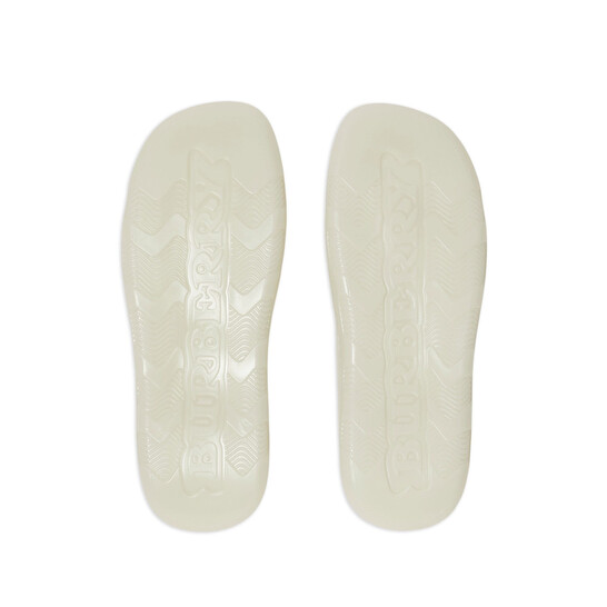 Burberry Stingray Rubber Flat Slides, Brand Size 35 (US Size