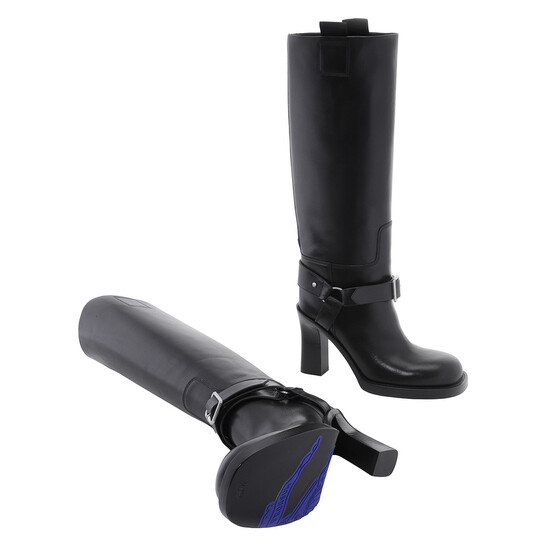 Burberry Stirrup 100 Leather High Boots, Brand Size 37 ( US