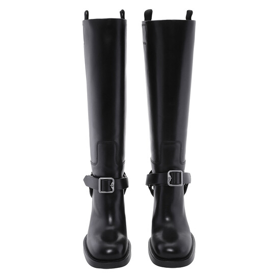 Burberry Stirrup 100 Leather High Boots, Brand Size 37 ( US