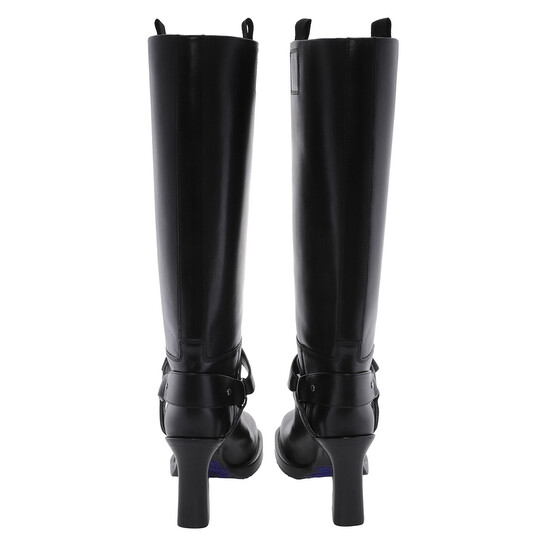 【送料&関税込】Burberry Round-toe Slip-on Heeled Boots C7444B2F-E00E-489C-960D-