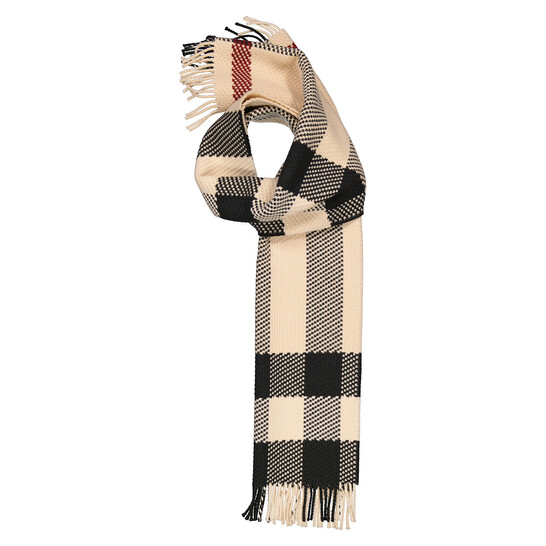 小物 00s Burberry border long long scarf y2k Burberry Stone Jumbo Check Wool Fringed Scarf 8079240