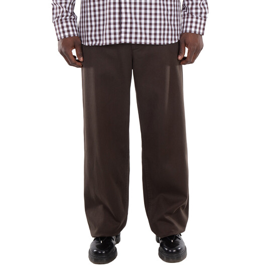 Burberry Straight-Leg Loose-Fit Trousers, Size X-Large
