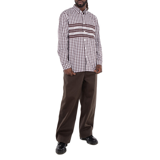 Burberry Straight-Leg Loose-Fit Trousers, Size X-Large