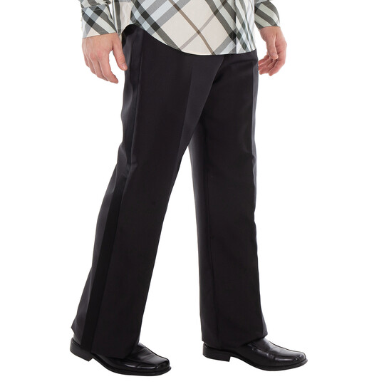 Burberry Straight-Leg Wool Blend Trousers, Brand Size 44 Burberry Straight-Leg Wool Blend Trousers, Brand Size 44