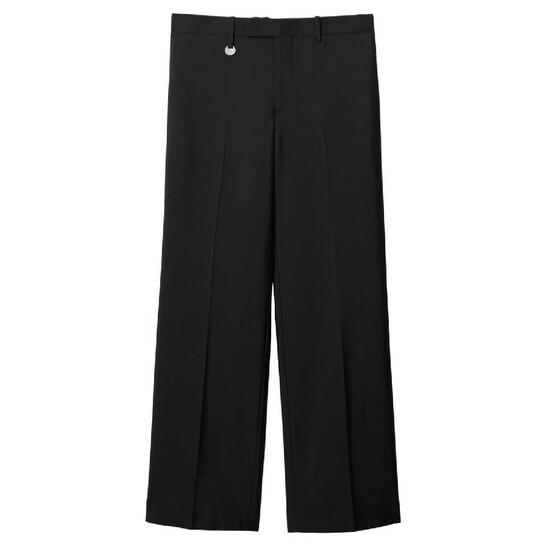 Burberry Straight-Leg Wool Blend Trousers, Brand Size 44