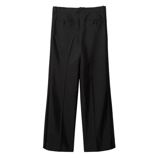 Burberry Straight-Leg Wool Blend Trousers, Brand Size 44 Burberry Straight-Leg Wool Blend Trousers, Brand Size 44