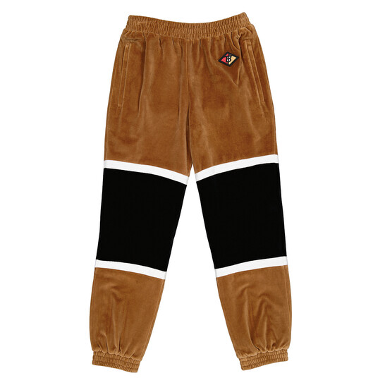 Burberry Striped Chenille Logo Graphic Trackpants, Size Small