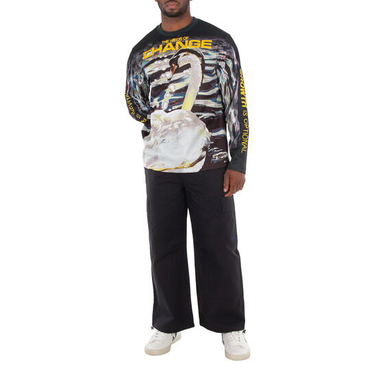 Tシャツ・カットソー Burberry Long Sleeve Crew Neck T-Shirt Burberry Long Sleeve Icon T-shirt Black Men's - US