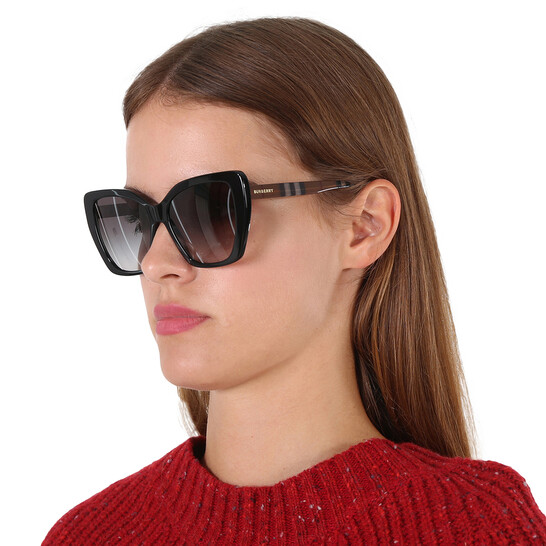 Burberry Tamsin Gradient Gray Cat Eye Ladies Sunglasses  display picture 2
