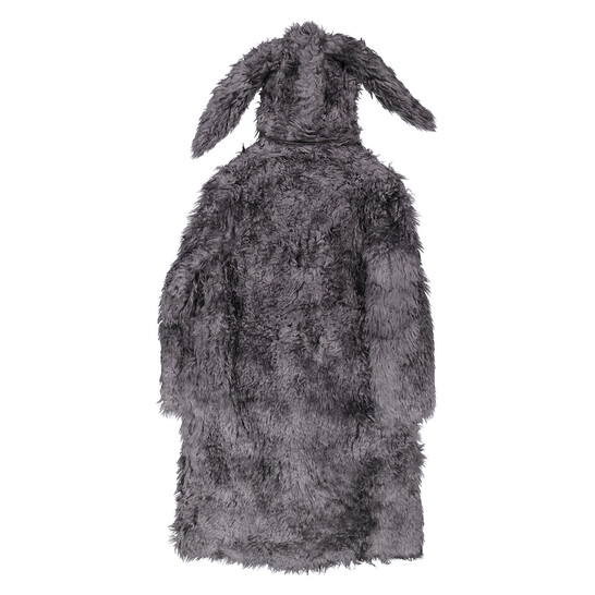 Burberry Tempest Grey Ear-Detail Hood Faux Fur Duffle Coat