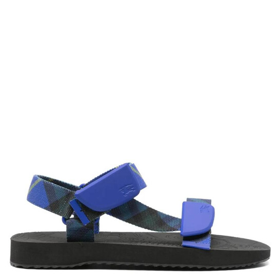 Burberry Men\'s Black and Navy Sandals Burberry Navy Trek Sandals Burberry main image 2
