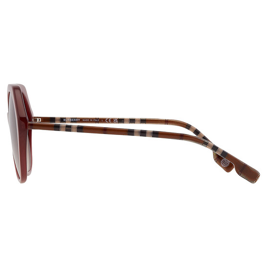 New BURBERRY Vanessa Brown Gradient Geometric Ladies Sunglasses 55mm burberry-vanessa-brown-  main image 4