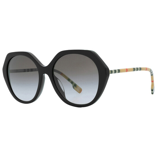 Burberry Vanessa Grey Gradient Irregular Ladies Sunglasses