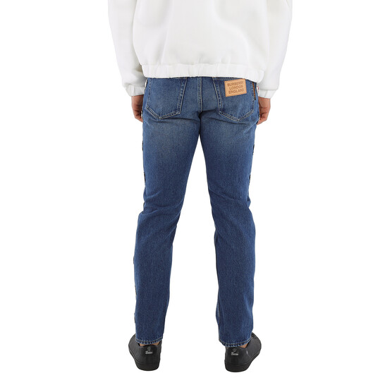 デニム・ジーパン Burberry Straight Leg Cotton Denim Jeans Burberry Vintage Blue Straight Leg Cotton Denim Jeans, Waist