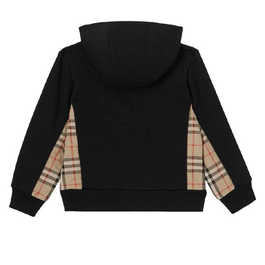 Burberry Vintage Check Zip Up Long-Sleeve Hoodie, Size 4Y