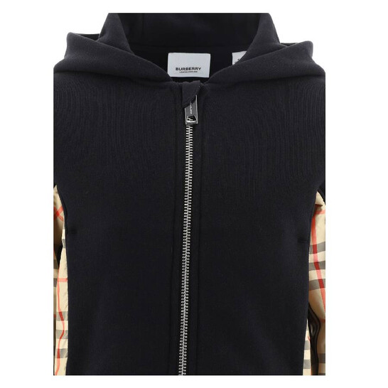 【送料&関税込】Burberry Long Sleeved Drawstring Hoodie Burberry logo-intarsia Drawstring Hoodie | Blue | FARFETCH